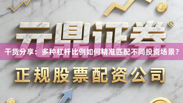 干货分享：多种杠杆比例如何精准匹配不同投资场景？