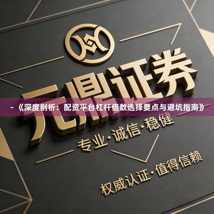 - 《深度剖析：配资平台杠杆倍数选择要点与避坑指南》