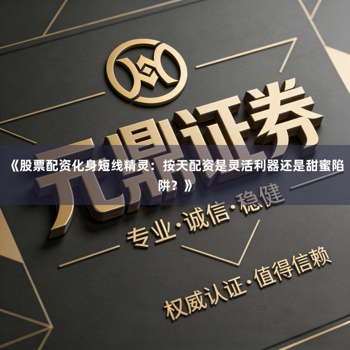 《股票配资化身短线精灵：按天配资是灵活利器还是甜蜜陷阱？》