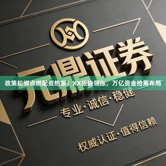 政策松绑点燃配资热潮！XX板块领涨，万亿资金抢筹布局