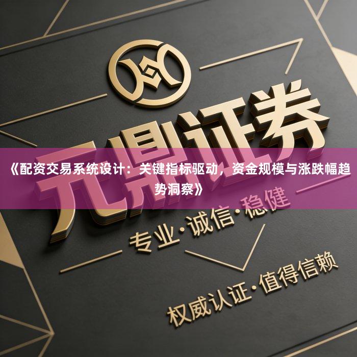 《配资交易系统设计：关键指标驱动，资金规模与涨跌幅趋势洞察》