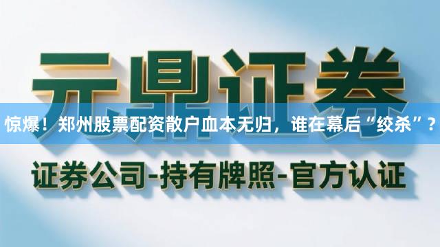惊爆！郑州股票配资散户血本无归，谁在幕后“绞杀”？