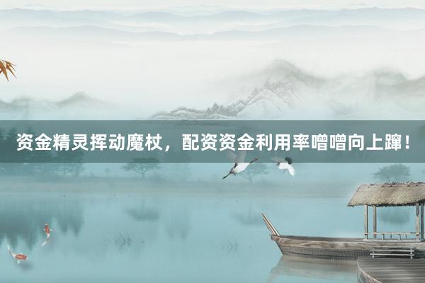 资金精灵挥动魔杖，配资资金利用率噌噌向上蹿！