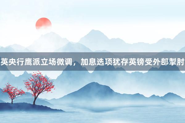 英央行鹰派立场微调，加息选项犹存英镑受外部掣肘