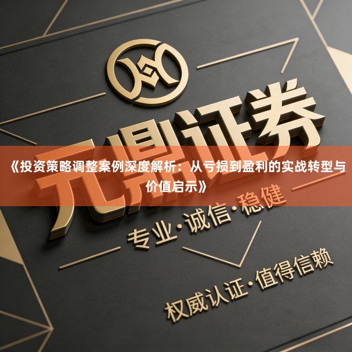 《投资策略调整案例深度解析：从亏损到盈利的实战转型与价值启示》