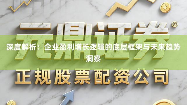 深度解析：企业盈利增长逻辑的底层框架与未来趋势洞察