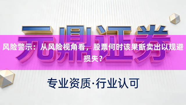 风险警示：从风险视角看，股票何时该果断卖出以规避损失？