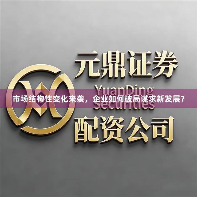 市场结构性变化来袭，企业如何破局谋求新发展？