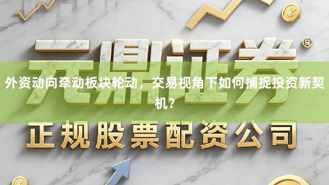 外资动向牵动板块轮动，交易视角下如何捕捉投资新契机？