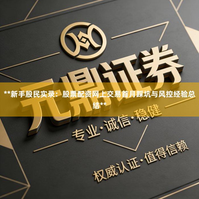 **新手股民实录：股票配资网上交易首月踩坑与风控经验总结**